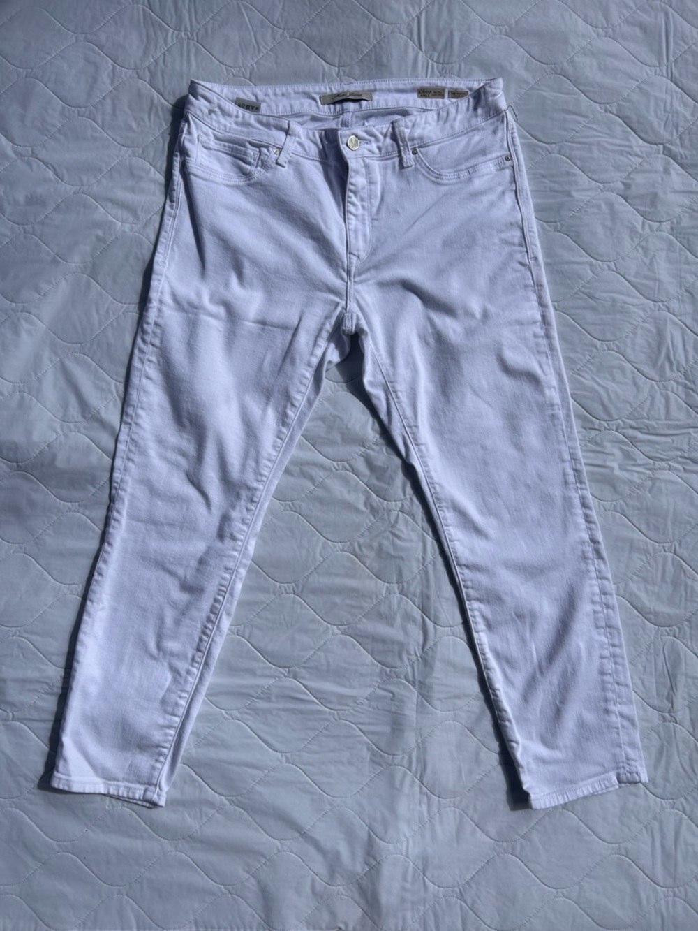 Mavi White High-Rise Skinny Jeans